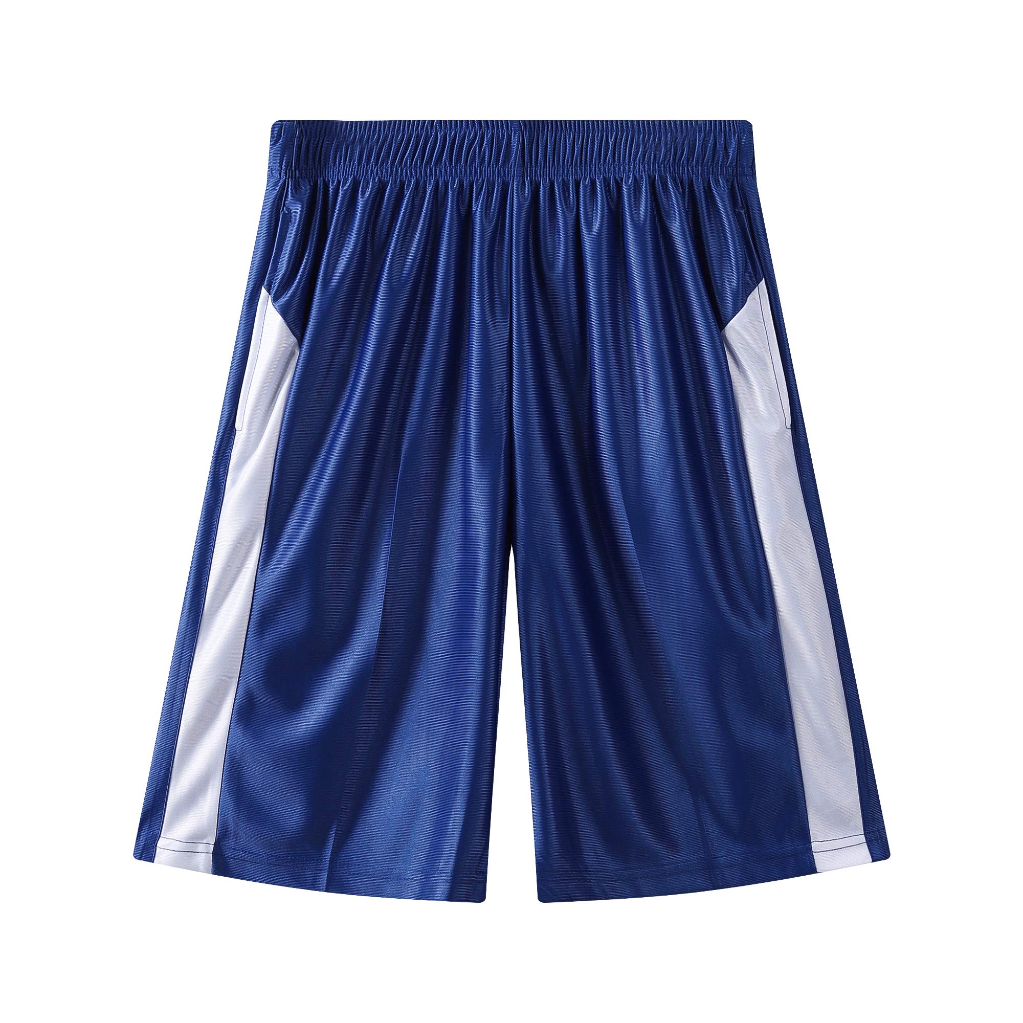 **Men's Basketball Shorts with Deep Pockets - Breathable Running & Gym Training Shorts with Drawstring - Perfect for Sports, Workouts & Casual Wear**