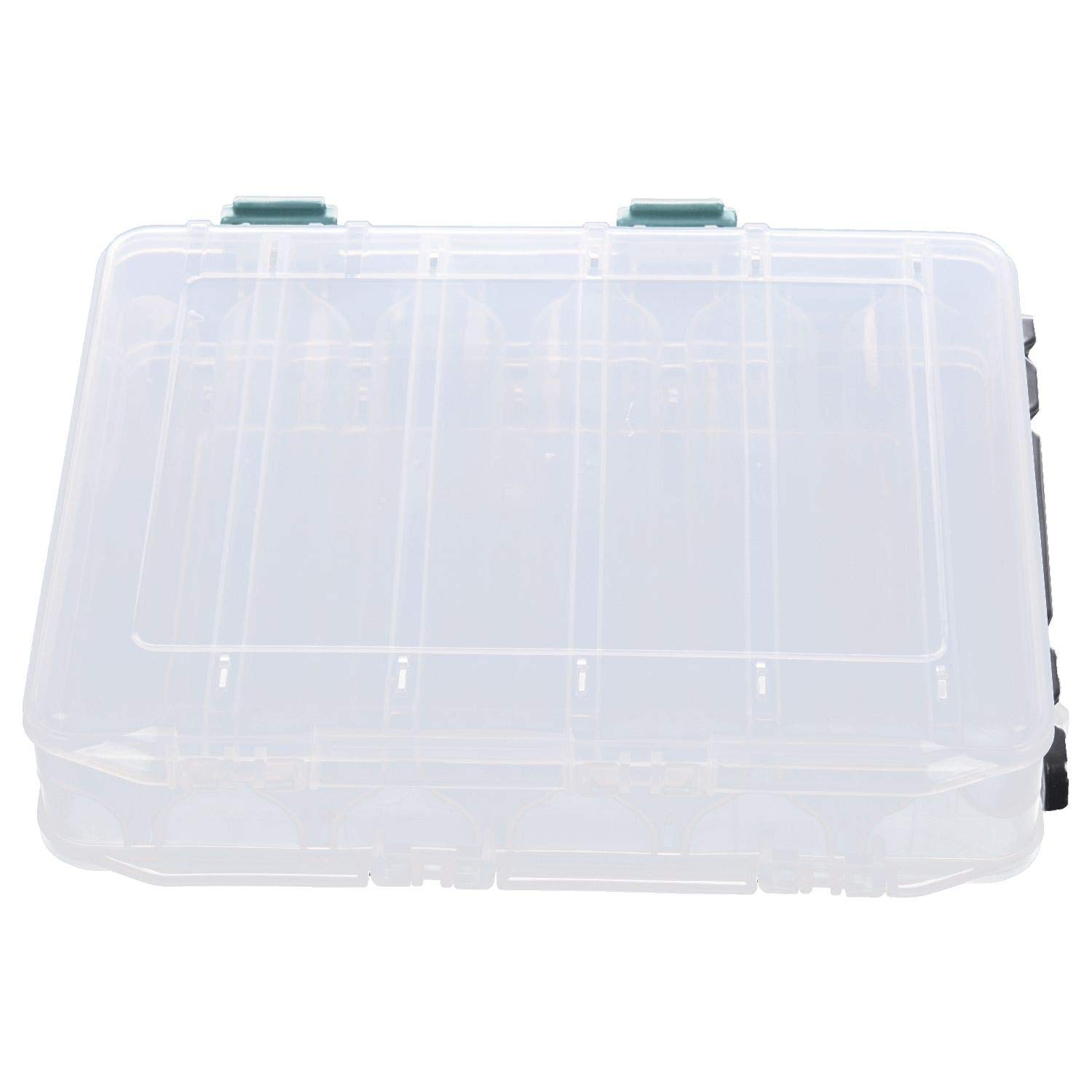 Plastic Fishing Tackle Storage Box - Organizer for Lures, Hooks & Baits | Durable Fishing Gear Accessories | Perfect for Boat, Shore & Travel Fishing