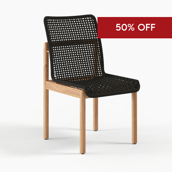 Devon Opito Outdoor Dining Chair - Graphite Color, Set of 4 - Perfect for Patio, Garden, and Backyard Dining