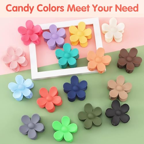Matte Round Flower -6pcs