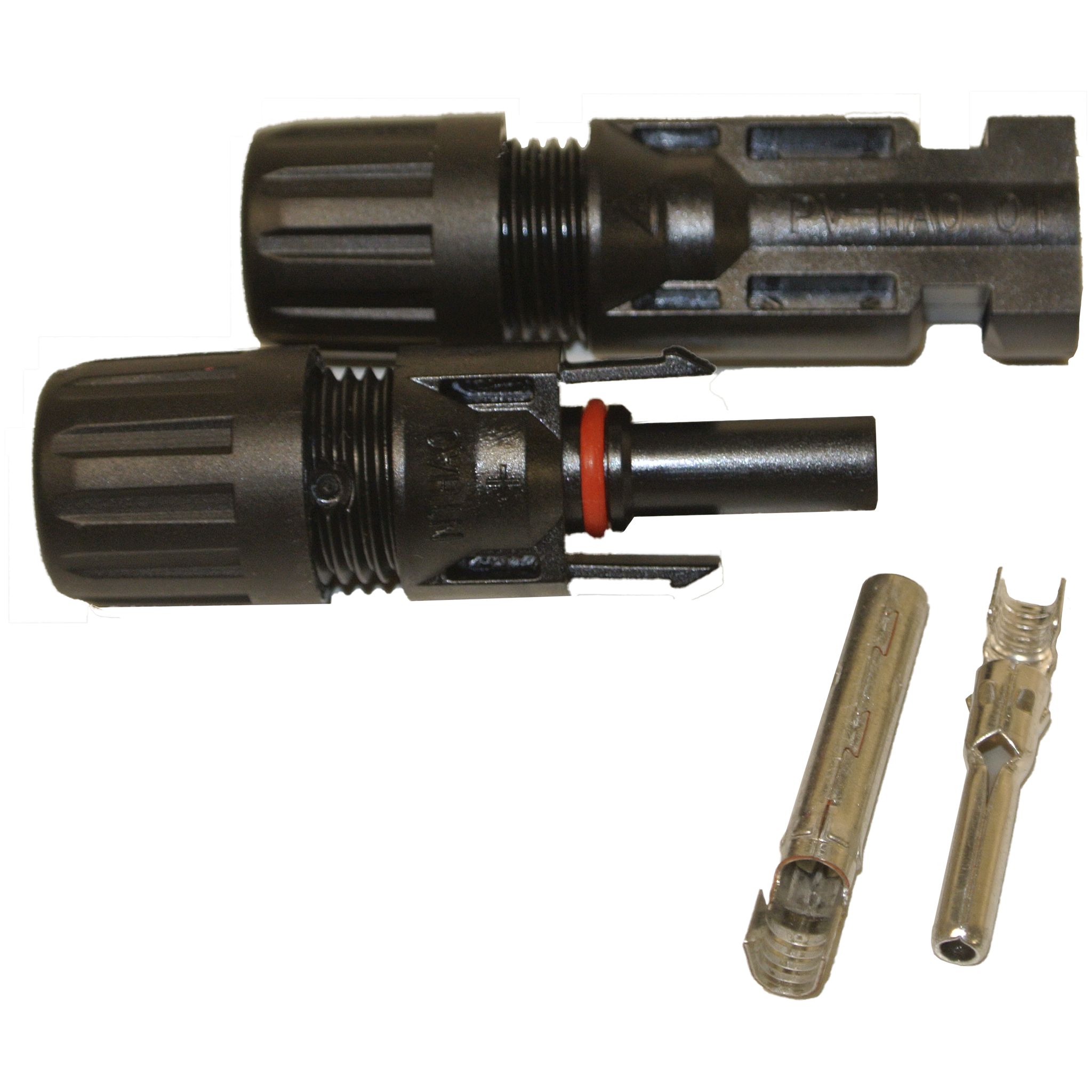 Solar Panel Connector Pair - 1x Male & 1x Female MC4 PV Connectors for Solar Energy Systems - Perfect for RV, Boat, and Off-Grid Solar Installations