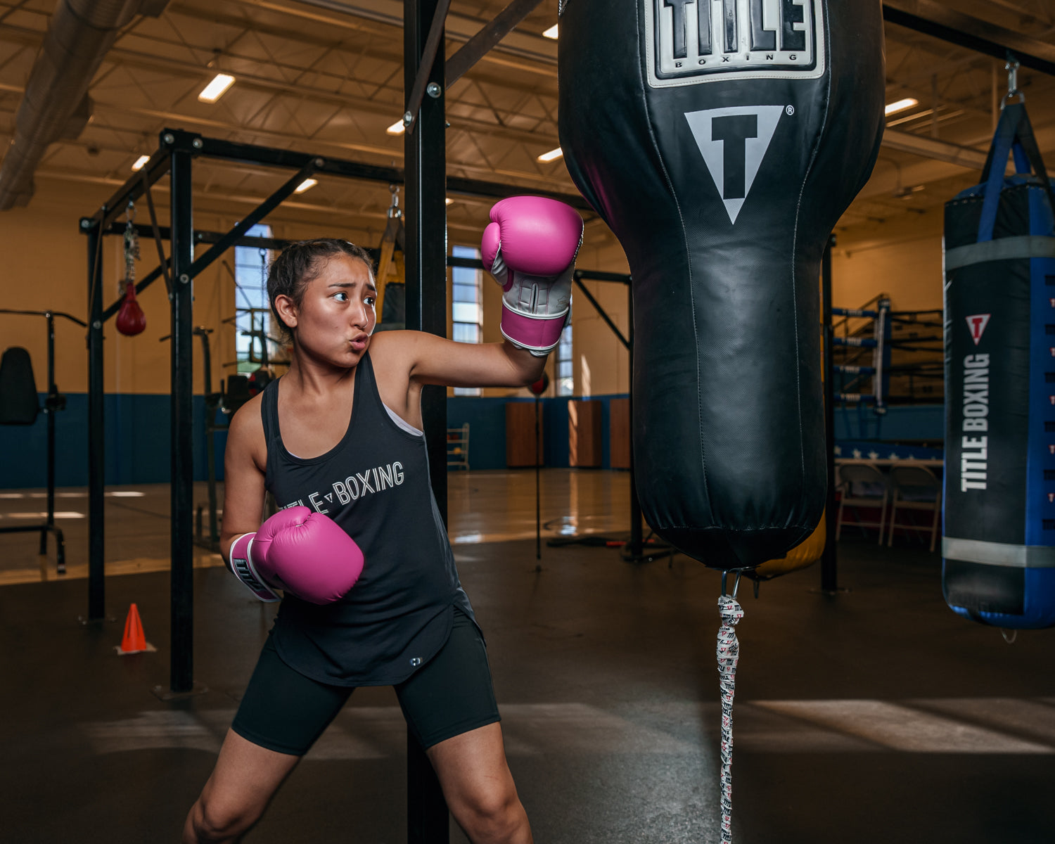 TITLE Boxing Pro Style Leather Training Boxing Gloves 3.0 - Premium Leather Punching Mitts for Boxing, MMA & Kickboxing - Ideal for Training, Sparring & Fitness Workouts