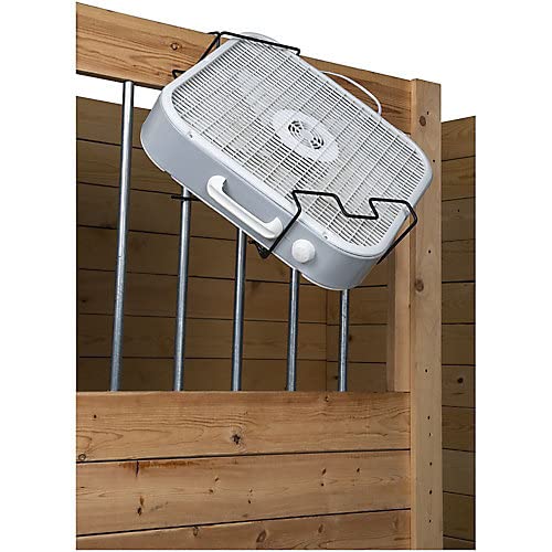 Tough 1 Collapsible Stall Front Fan Holder - Heavy Duty Stable Fan Mount for Horse Stalls, Barns & Livestock - Perfect for Cooling Animals in Hot Weather