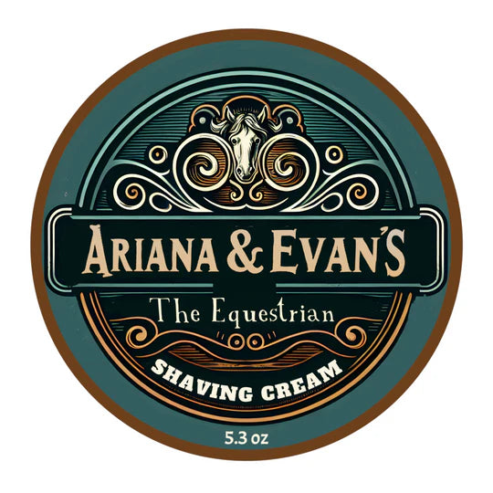 Ariana & Evans The Equestrian Shaving Cream for Men - Premium Barber Grade Shave Soap with Lanolin & Glycerin - Perfect for Sensitive Skin & Close Shaves - Ideal for Daily Grooming & Professional Barbers