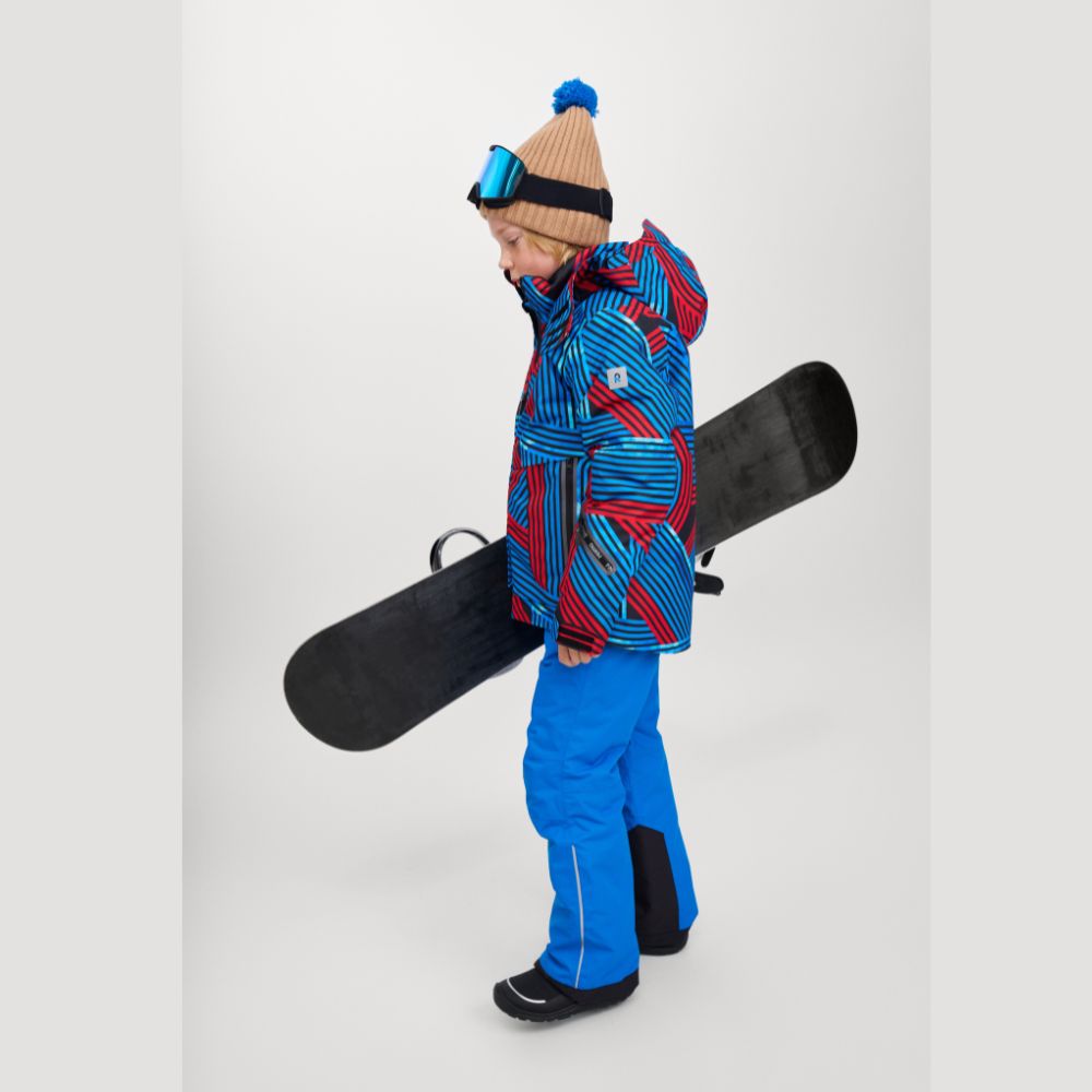 Reima Tirro Boys Ski Jacket - Waterproof Winter Coat for Kids, Bright Blue | Warm Snow Jacket for Boys, Outdoor Skiing & Snowboarding Gear