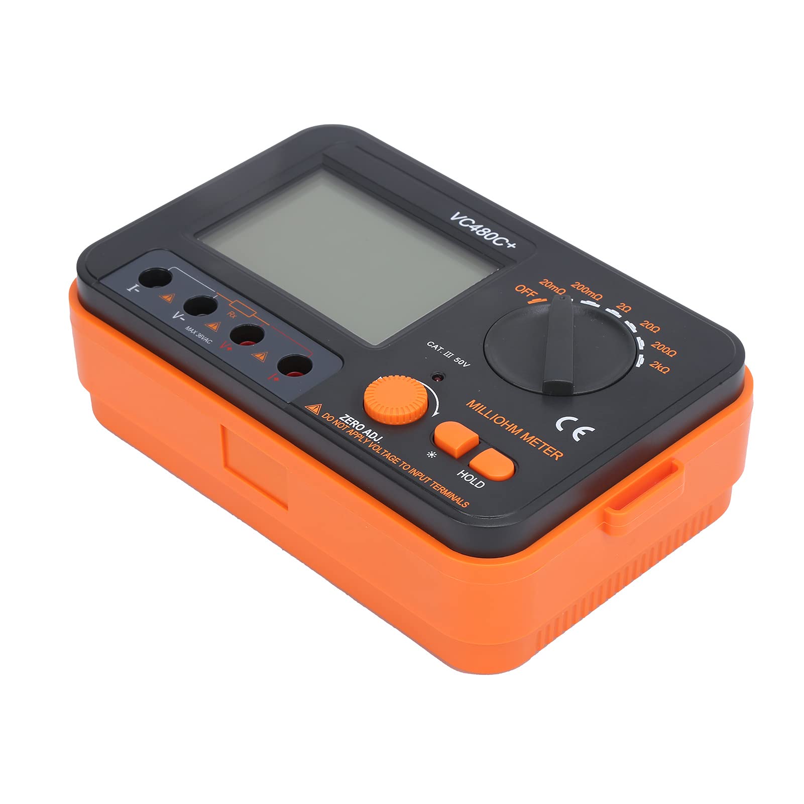 6-Gear Digital Milliohmmeter - 4-Wire Measurement DC Low Resistance Tester for Electronics, Automotive & Industrial Use