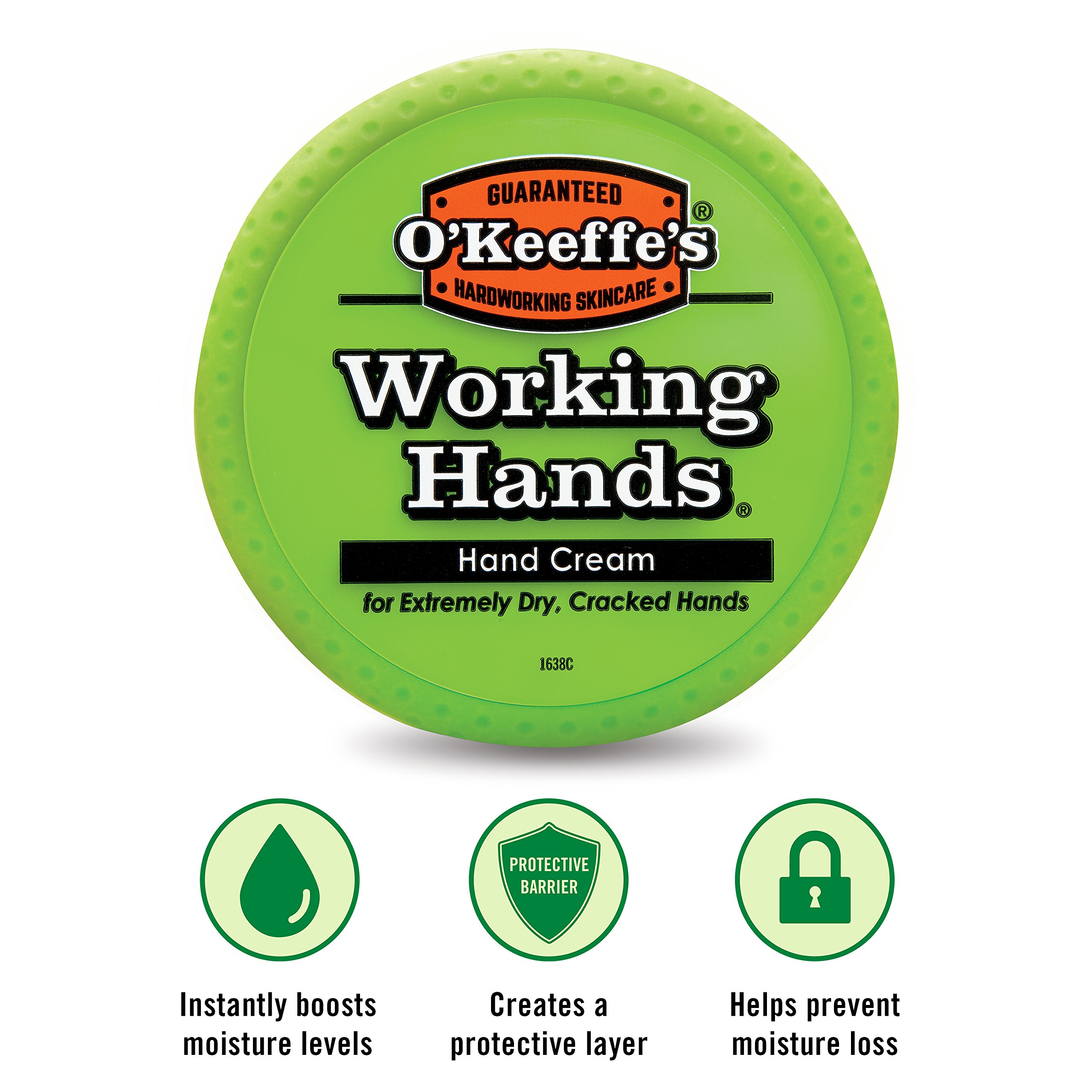 O'Keeffe's Working Hands Hand Cream - 11 Pack (3.2 oz Jars) for Dry, Cracked Skin | Moisturizing Hand Treatment for Gardeners, Mechanics & Healthcare Workers | Fast-Absorbing, Fragrance-Free Formula