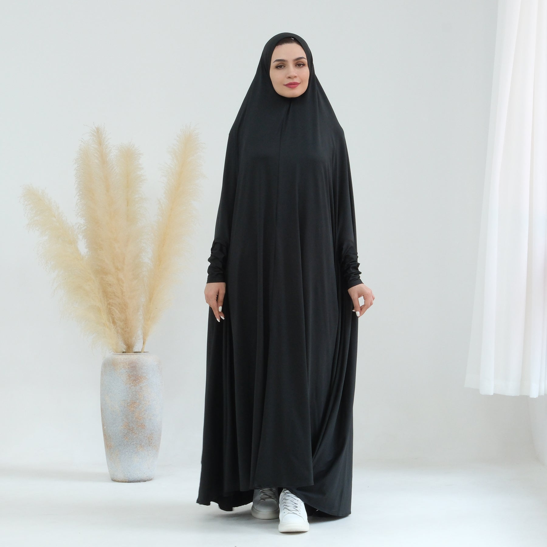 Awra Cape Hijab Combo - Black Muslim Scarf & Shawl Set for Women - Perfect for Prayer, Modest Fashion, and Everyday Wear