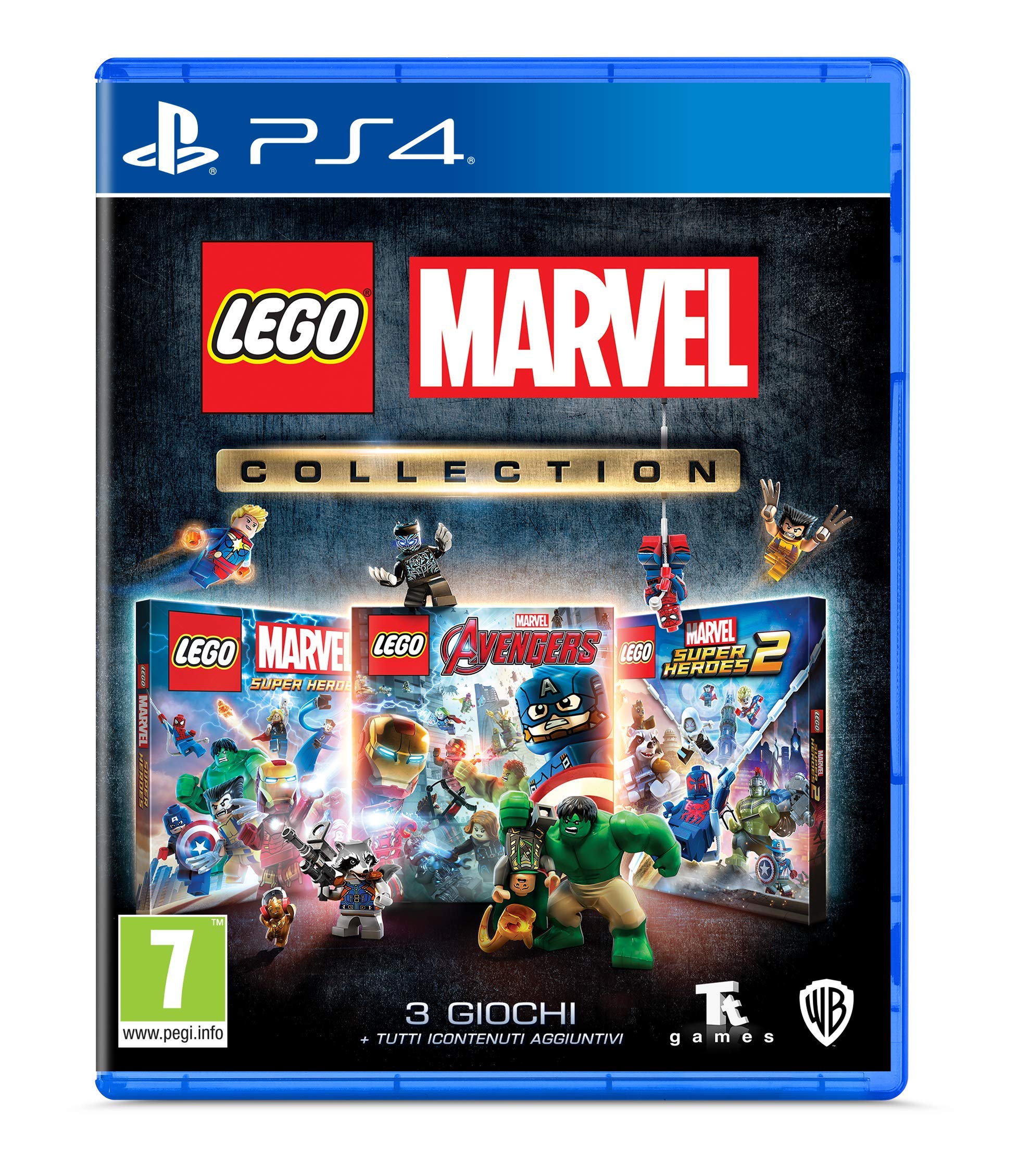 LEGO Marvel Super Heroes Collection - PS4 Game | HD Remastered Edition for PlayStation 4 | Special Bundle | Action-Adventure Game for Kids & Adults | Perfect for Family Game Nights & Marvel Fans
