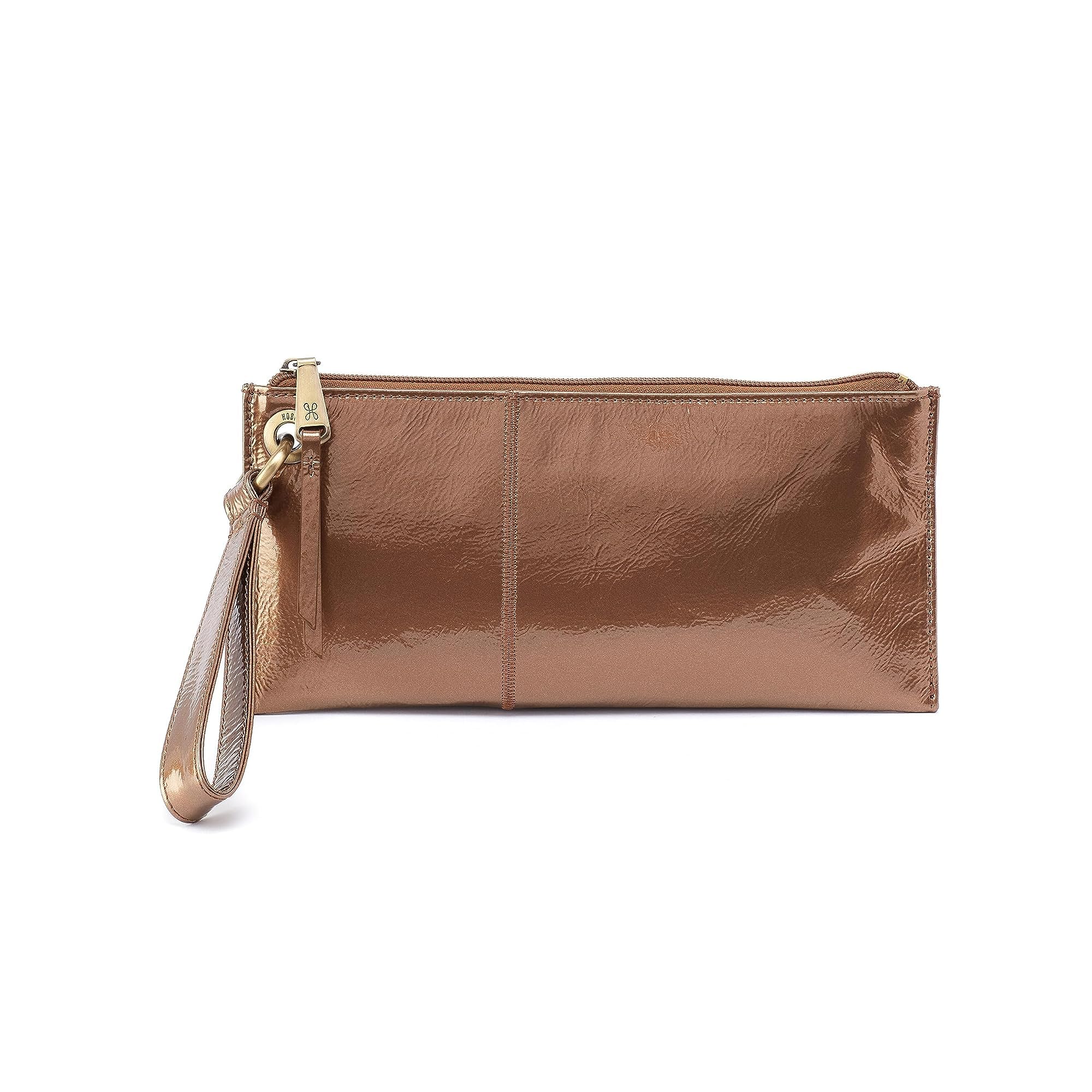 HOBO Vida Leather Wristlet Clutch Bag for Women - Stylish Crossbody Purse with RFID Protection | Perfect for Parties, Travel & Everyday Use