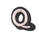 3D Alphabet Letters - Small Size Q for Kids' Room Decor, Learning & DIY Crafts - Perfect for Wall Art, Birthday Parties, and Classroom Displays