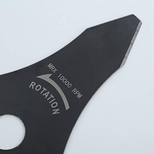 10-Inch Steel Brush Cutter Blade with 3 Teeth - Compatible with Weed Eater Trimmers - Durable Replacement Blade for Lawn Care & Landscaping - Perfect for Clearing Tough Weeds, Brush, and Overgrowth