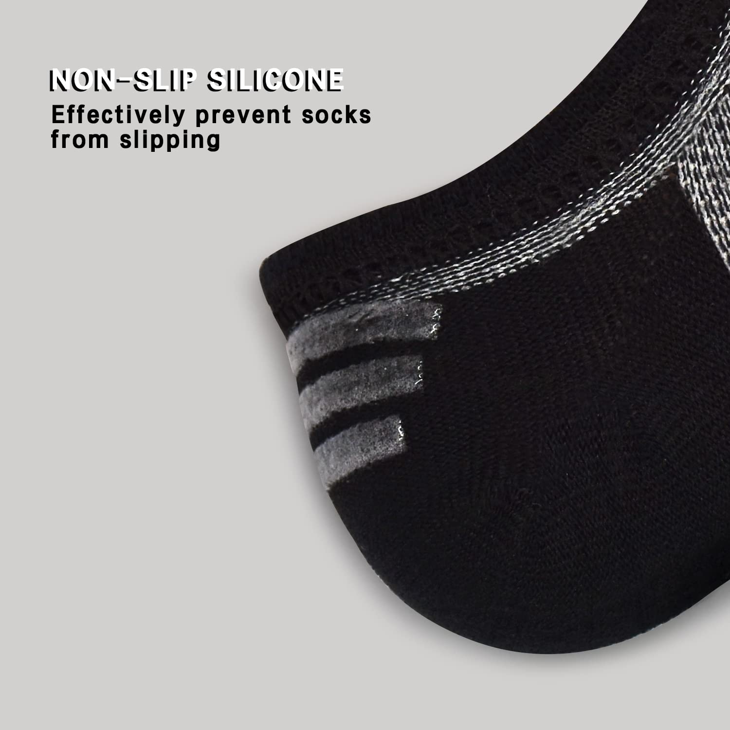 ELUTONG No Show Men's Socks 6 Pairs - Low Cut Ankle Socks for Men, Breathable Cotton Casual Socks for Running, Sneakers & Daily Wear