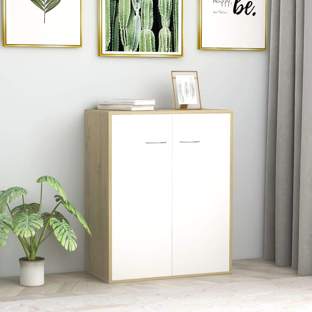 Modern Sideboard Storage Cabinet - Freestanding 2-Door Console Table for Entryway, Kitchen, Dining Room, Living Room & Bedroom - Perfect for Home Organization & Displaying Decor