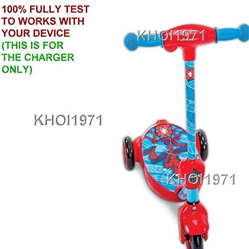 KHOI1971 6V Wall Charger AC Adapter Power Cord for Huffy Marvel Spider-Man Bubble Scooter (18048 Model) | Replacement Charger | Perfect for Kids' Ride-On Toys & Outdoor Play