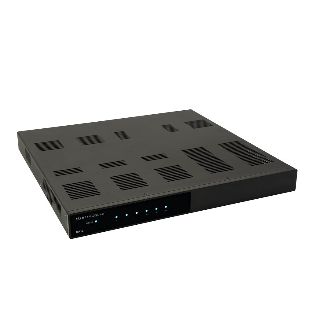 Martin Logan DA12 Multi Room Distribution Amplifier - High-Performance 12-Zone Audio System for Whole Home Music Streaming | Perfect for Home Theater & Multi-Room Entertainment