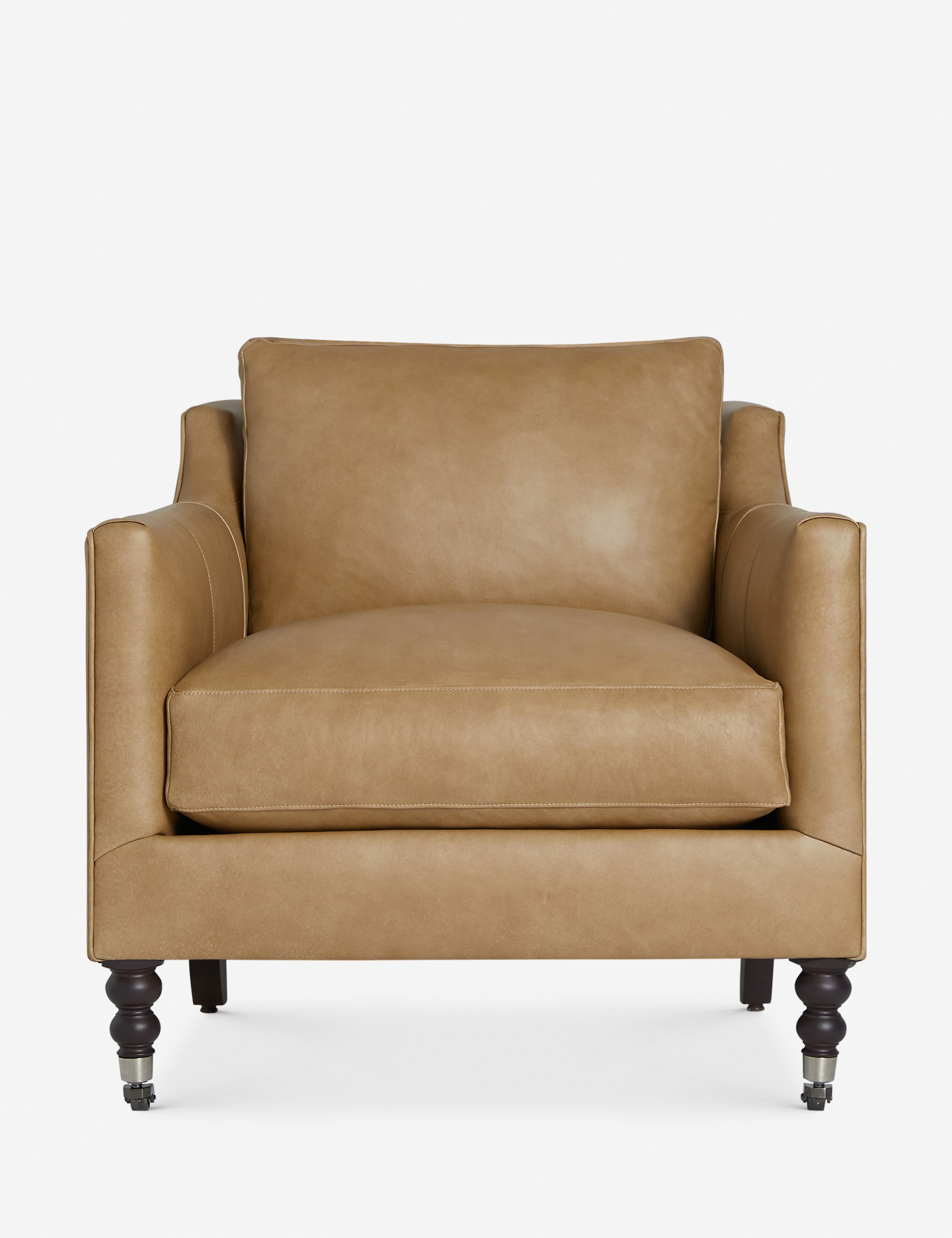 Fabienne Accent Chair - Modern Upholstered Lounge Chair for Living Room, Bedroom & Office - Comfortable Reading Chair with Sturdy Wooden Legs