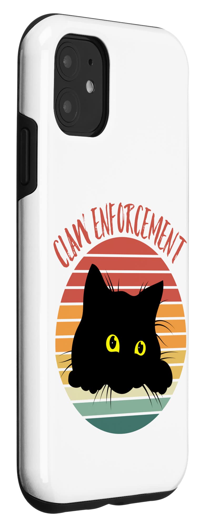 iPhone 11 Retro Black Cat Claw Phone Case - Shockproof Protective Cover for iPhone 11 - Cute Animal Design for Women & Girls - Perfect for Daily Use, Work & Travel
