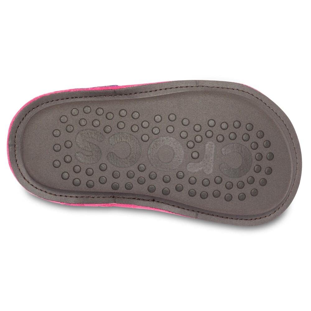 Crocs Kids' Classic Fuzzy Slippers - Soft & Comfortable Slip-On Indoor/Outdoor Slippers for Boys & Girls | Perfect for Home, School & Playtime