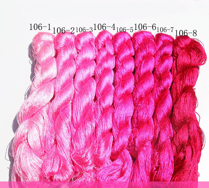 400m Suzhou Embroidery Mulberry Silk Thread (106 Colors) - Premium Hand Embroidery Thread for DIY Crafts, Sewing, and Traditional Chinese Embroidery Projects