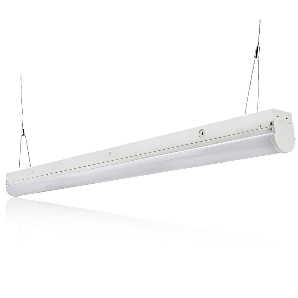 Konlite 4ft Linear LED Strip Light Fixture - 35W 4650 Lumens 4000K Neutral White - 120-277V Dimmable - Perfect for Office, Kitchen, Garage & Commercial Lighting