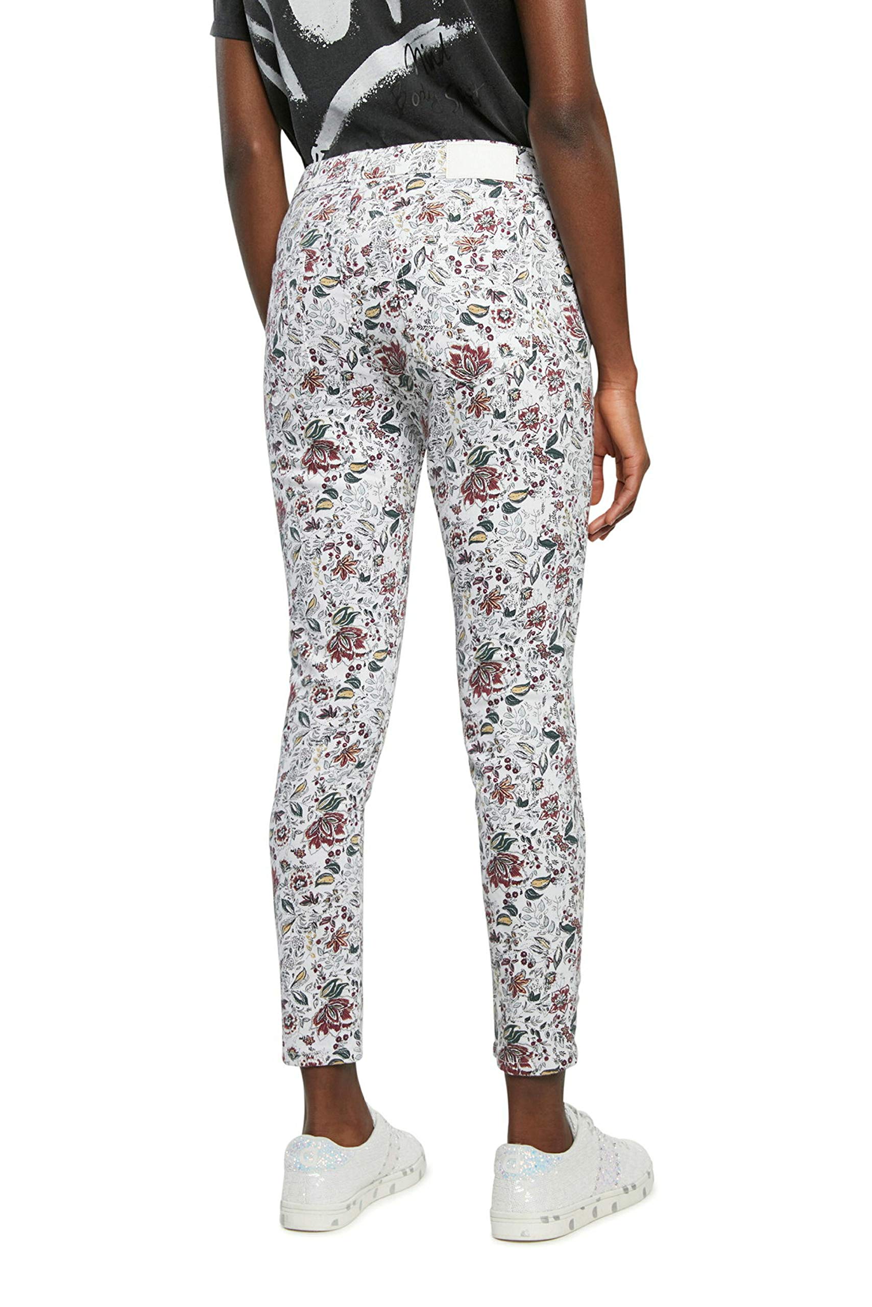 Desigual Women's Fashion Ankle Pants - Stylish Stretch Trousers for Casual & Office Wear | Comfortable Slim Fit Pants for Women | Perfect for Work, Travel & Everyday Outfits