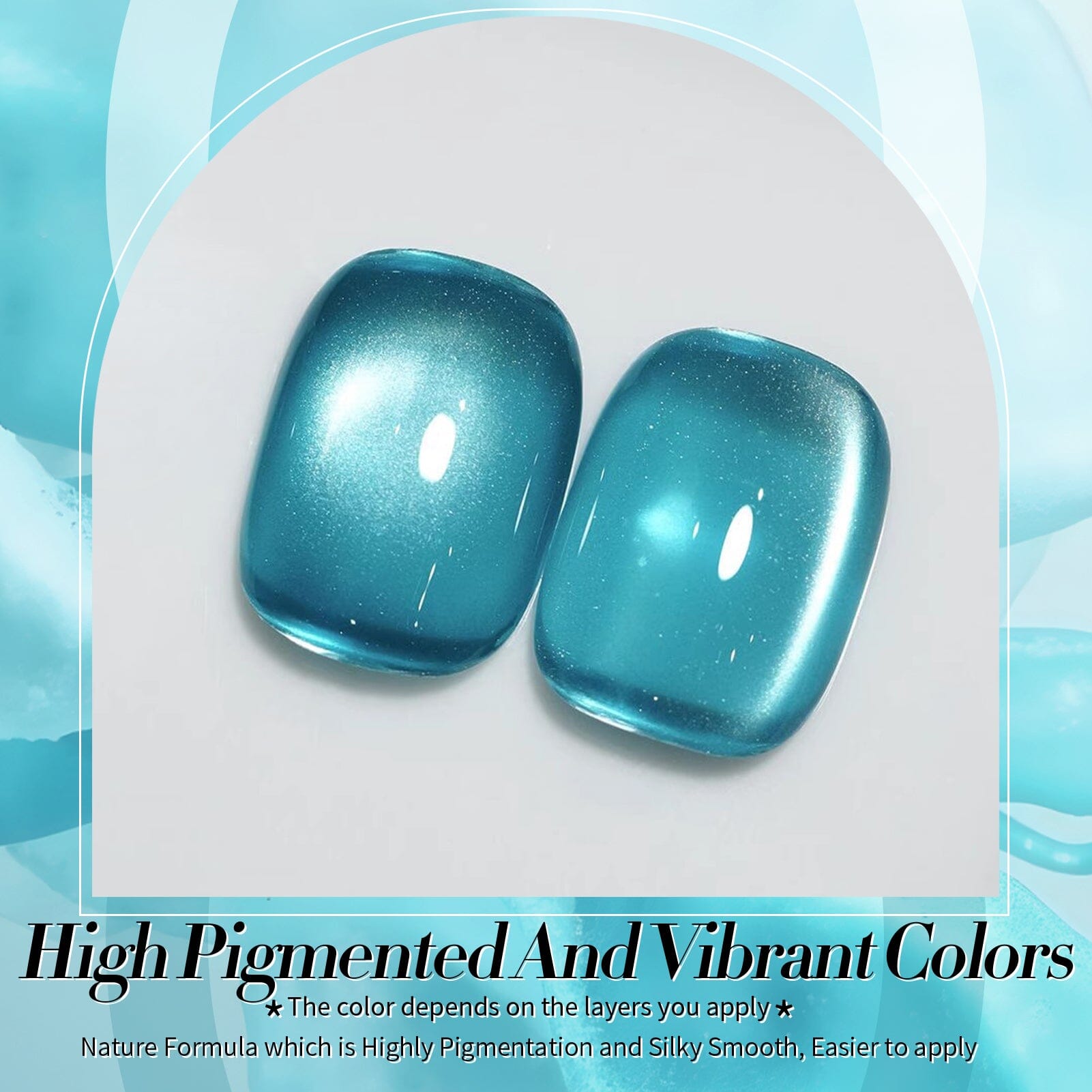 Blue Glass Cat Magnetic Gel Polish - 15ml MY72 Blue Lover Nail Art Kit for Home & Salon Manicure - Perfect for DIY Nails, Special Occasions & Gift Giving