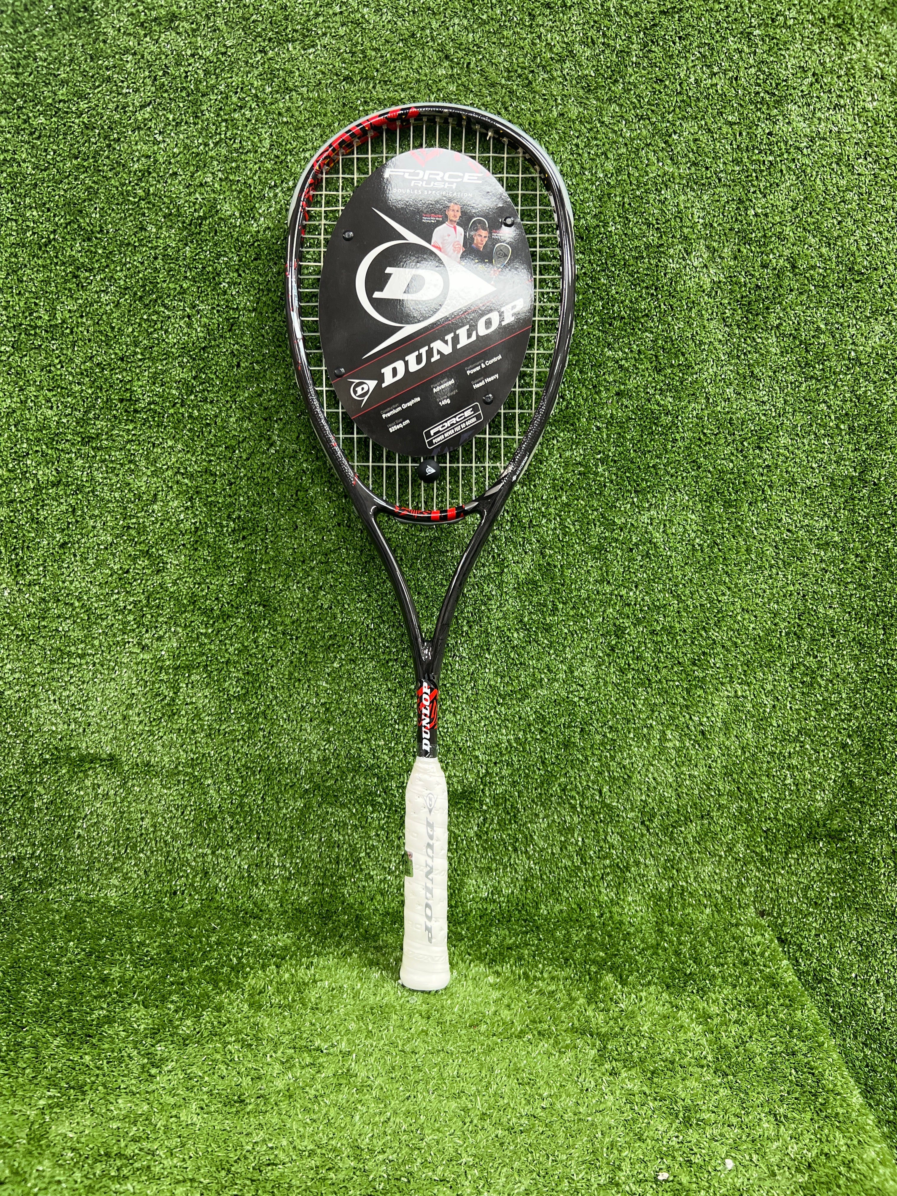Dunlop SQR Force Rush Squash Racket - High Performance Squash Racquet for Competitive Play | Perfect for Tournaments & Training Sessions