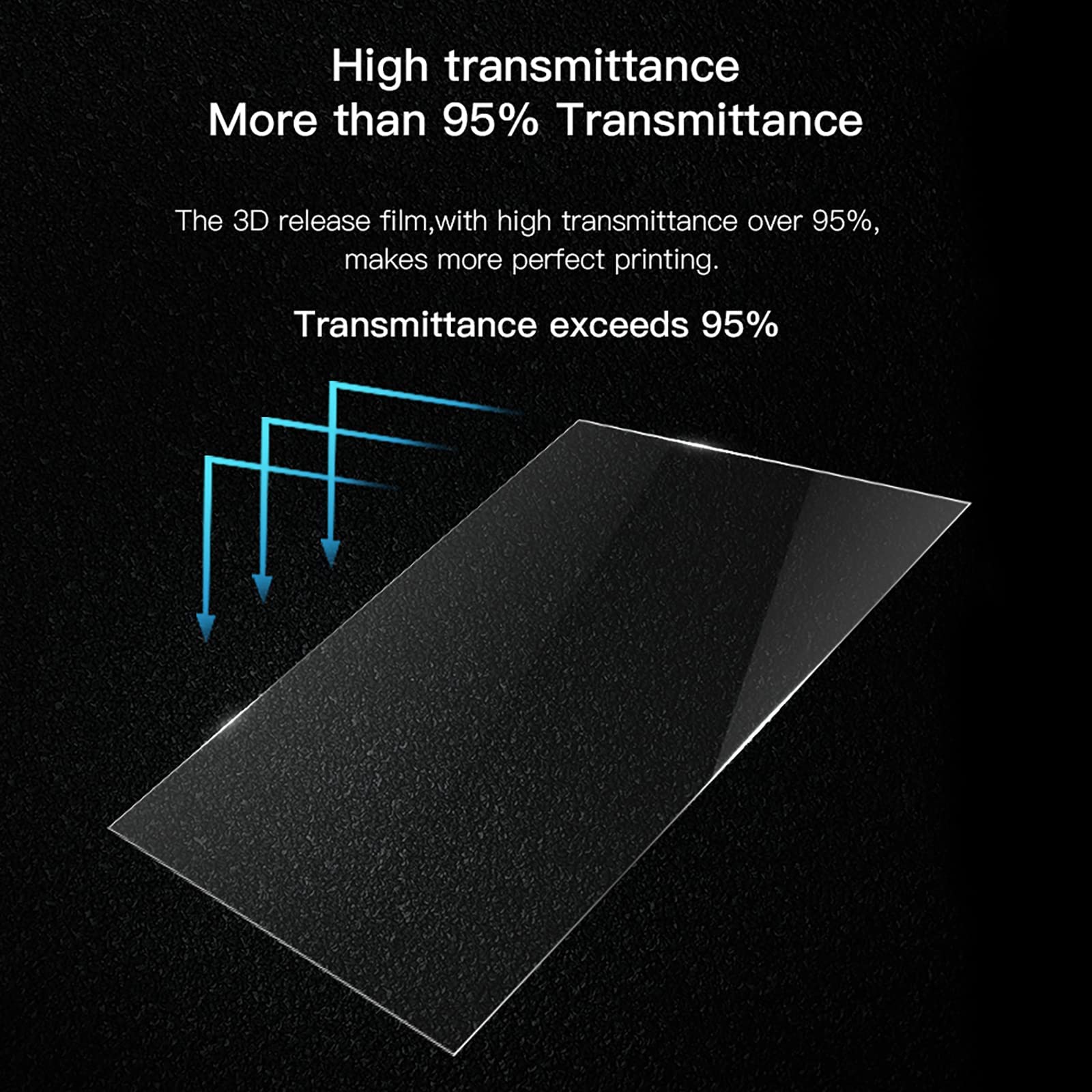 6PCS FEP Film 290x210x0.15mm for ELEGOO Saturn 3D Printers - LCD Resin Printing Accessory