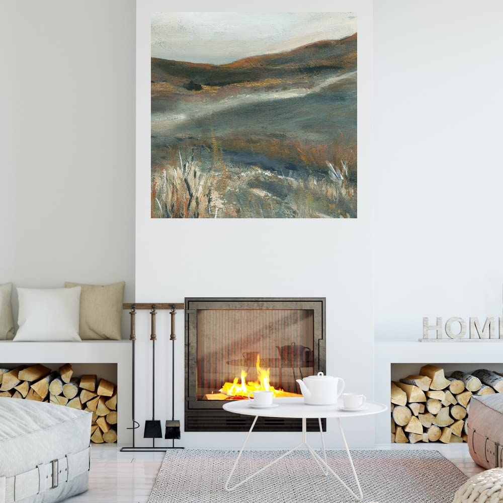Copper Dusk II Canvas Wall Art - Handmade Fine Art Painting by Carol Robinson - 22x22 Inches - Ready to Hang - Perfect for Living Room, Bedroom, Office Decor - Modern Home & Wall Decor for Bathroom, Kitchen, Dining Room - Ideal Gift for Housewarming & Interior Design
