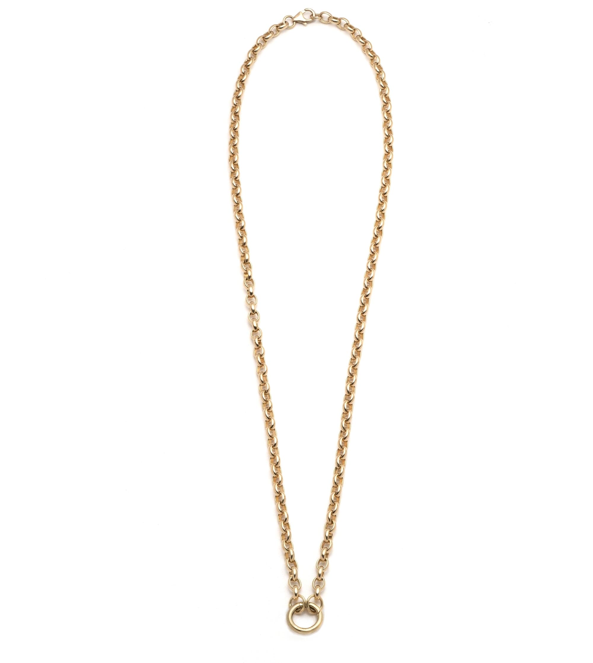 Heavy Open Belcher Chain Necklace for Men - Punk Rock Gothic Jewelry - Perfect for Concerts, Parties, and Edgy Fashion Styles