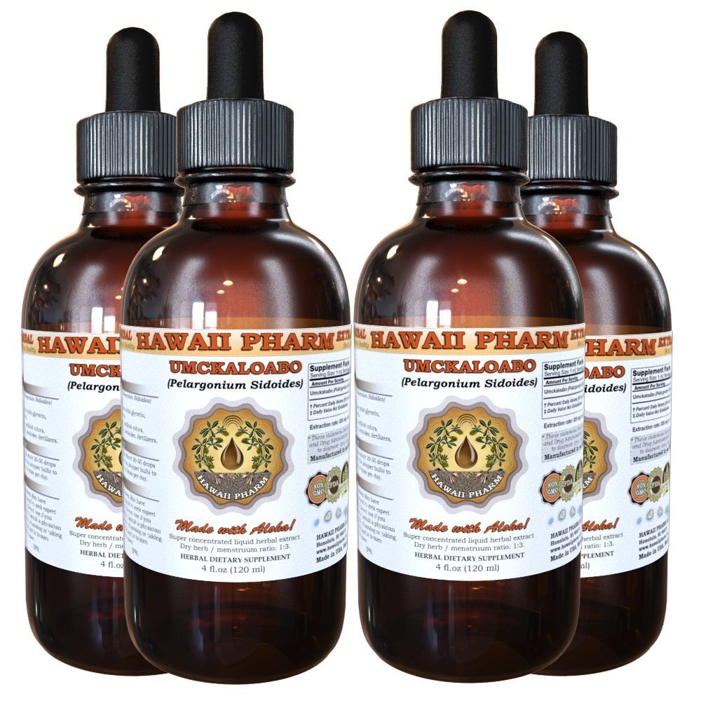 Umckaloabo Liquid Extract (Pelargonium Sidoides) - Herbal Supplement, Dried Root Tincture, 4 fl oz - Natural Immune Support & Respiratory Health for Cold & Flu Season