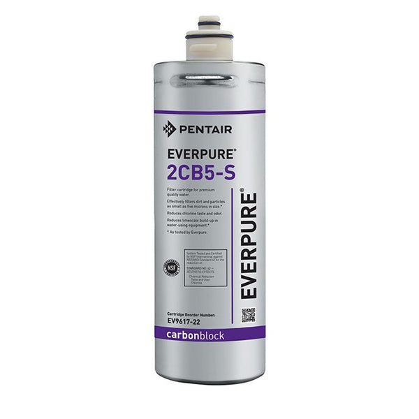 Everpure 2CB Replacement Water Filter Cartridge - Compatible with Everpure Systems, Reduces Chlorine & Impurities - Perfect for Home, Office & Commercial Use