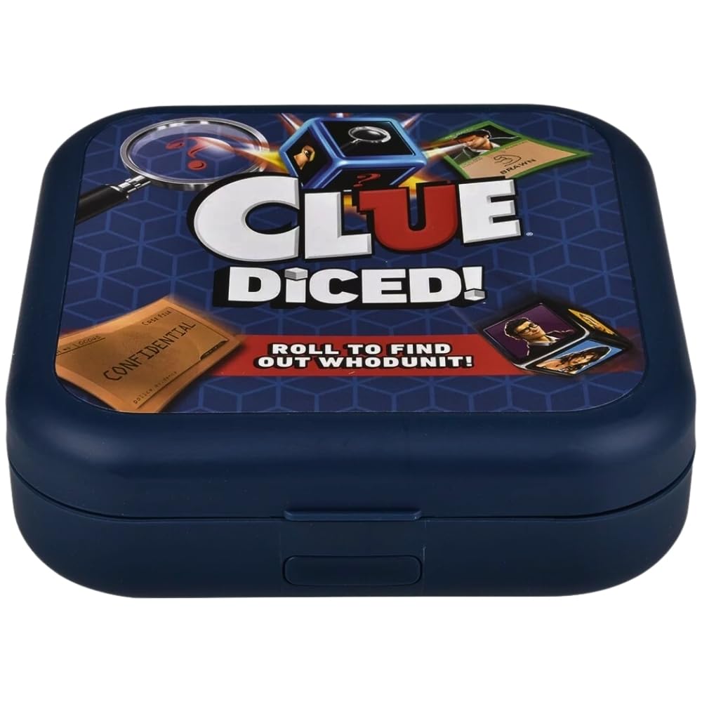 Hasbro Gaming Clue Diced Game - Fast & Easy Mystery Dice Board Game for Kids Ages 8+ | Portable Travel & Family Game Night | Perfect Christmas Stocking Stuffer Gift for Boys & Girls | Great for Parties, Road Trips & Indoor Family Fun