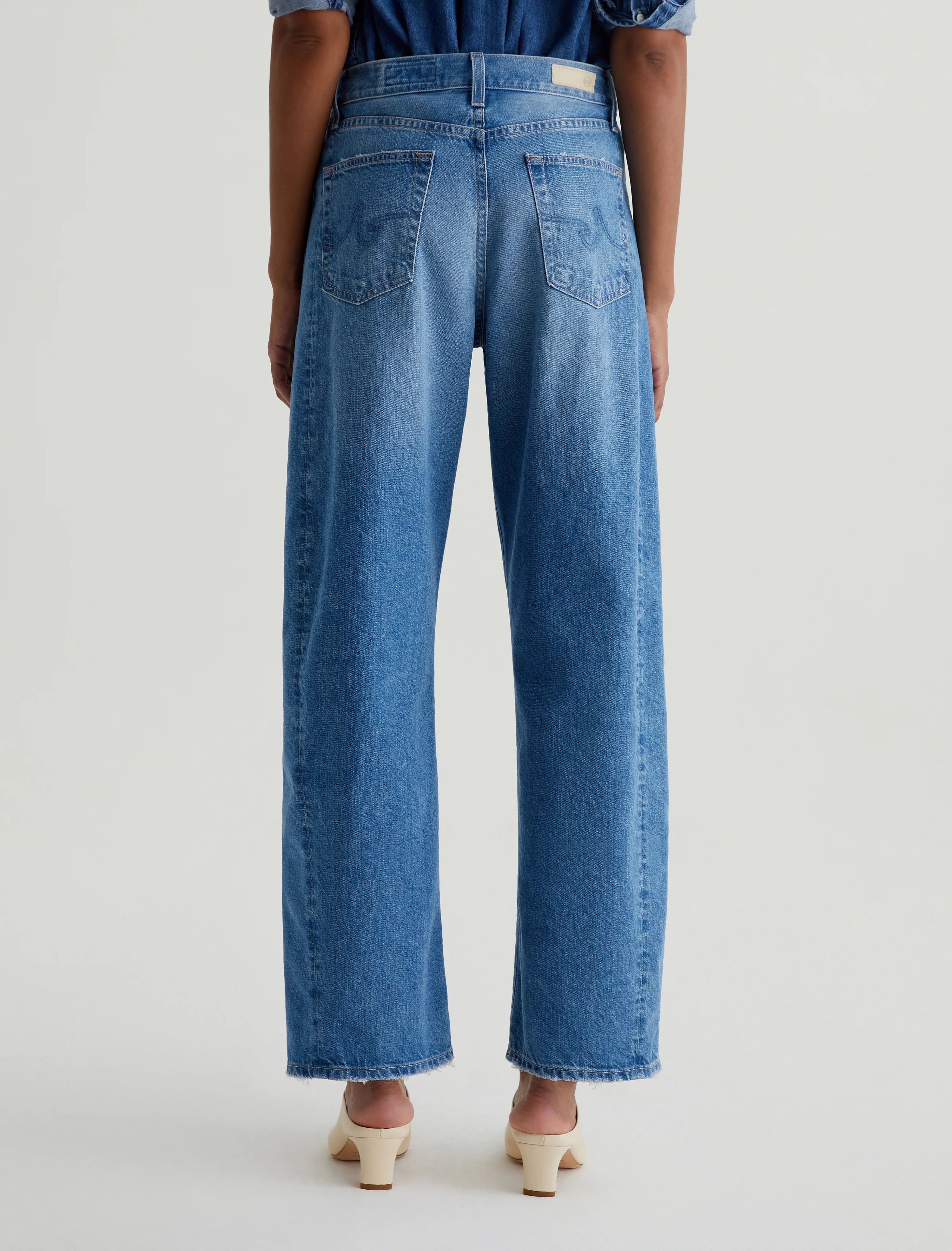 HATIE High Rise Barrel Jeans for Women - Vintage Flashback Denim Pants | Perfect for Casual Wear, Date Nights & Street Style Outfits