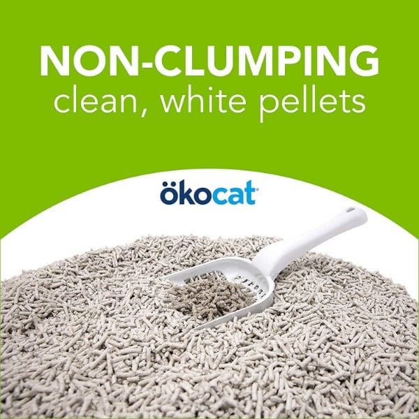 ökocat Dust Free Non-Clumping Paper Pellet Cat Litter - Natural & Eco-Friendly for Odor Control - Perfect for Multi-Cat Homes & Small Spaces