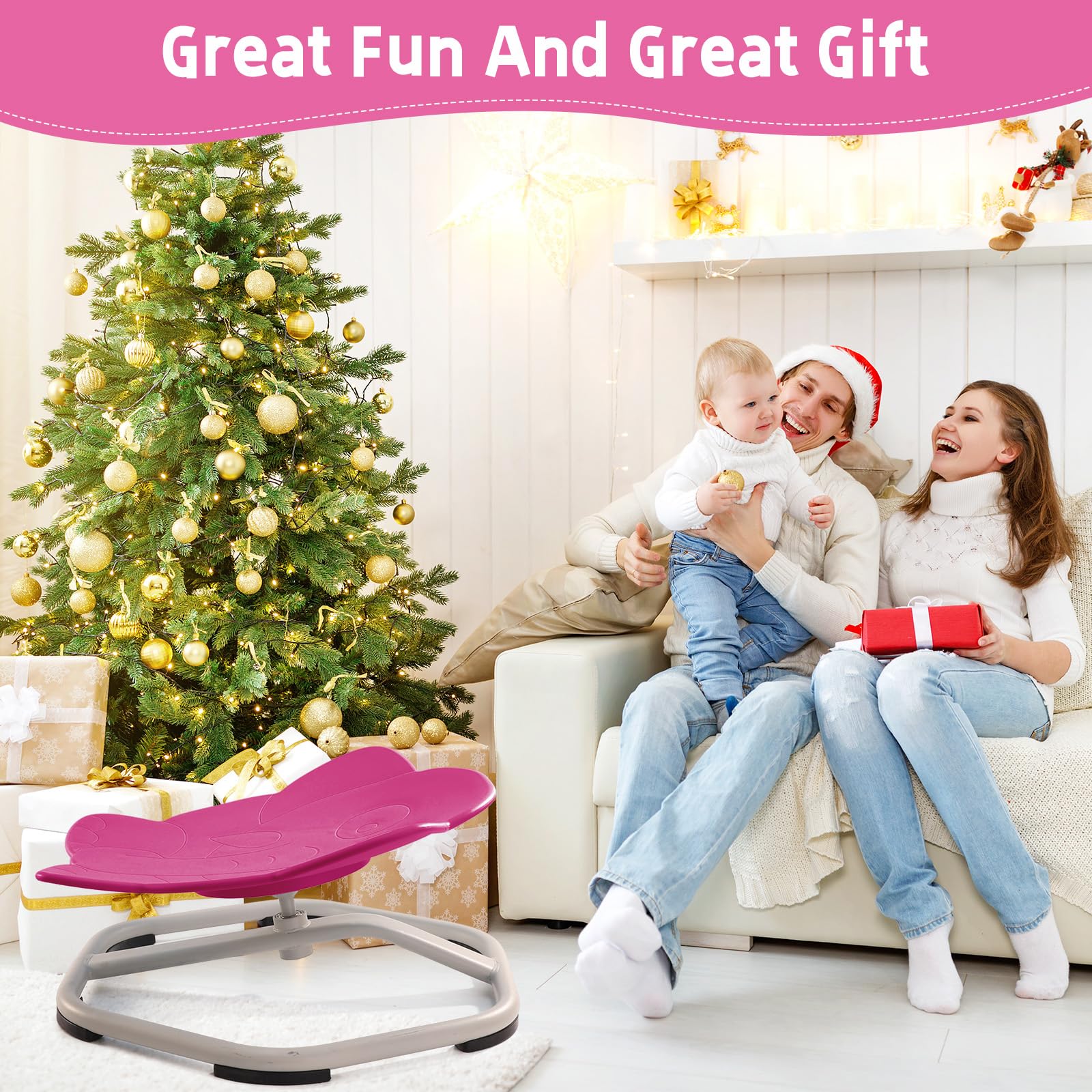 Sensory Spinning Chair for Kids with Autism & ADHD - Swivel Chair for Concentration Training, Sit and Spin Toy for Sensory Needs - Perfect for Home, Classroom & Therapy Use