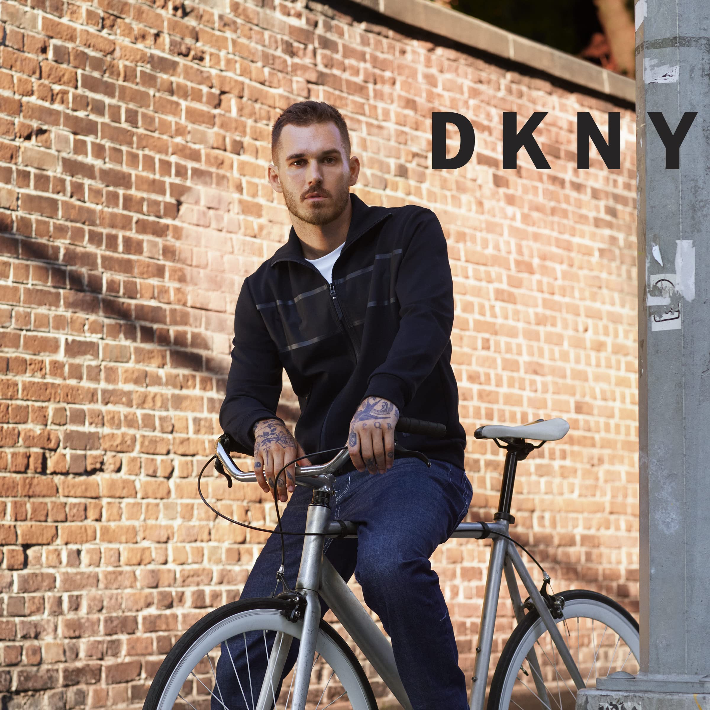 DKNY Men's Slim Fit Stretch Denim Jeans - Comfortable Bedford Style for Casual Wear & Everyday Outfits
