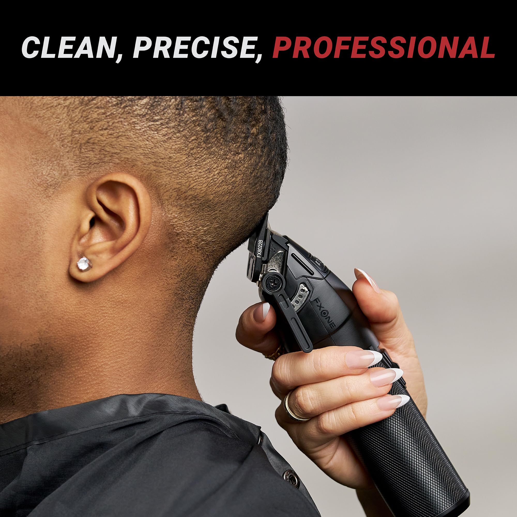 BaBylissPRO FXONE Professional Cordless Hair Clipper for Men - Rechargeable Hair Trimmer for Home & Salon Use - Perfect for Beard, Mustache & Head Hair Cutting & Styling
