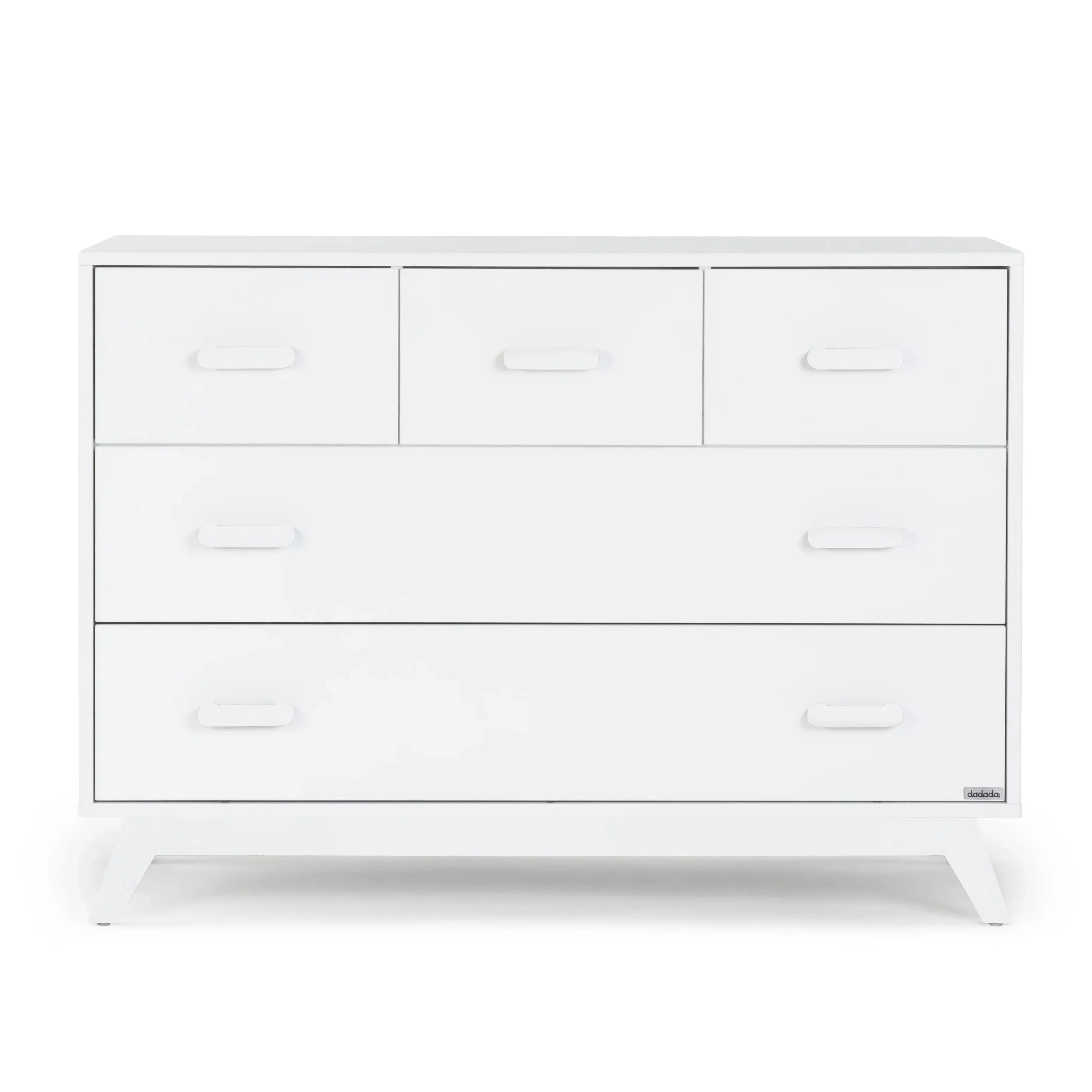 Soho Five Drawer Dresser - Modern Wooden Chest of Drawers for Bedroom & Living Room Storage | Perfect for Organizing Clothes, Accessories, and Home Decor