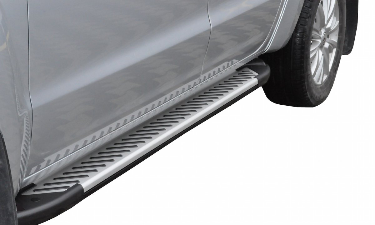 Romik RAL-TB DRP Truck Running Boards Side Steps for Dodge Ram 1500 (2009-2024) - Heavy Duty Nerf Bars for Quad Cab Models - Perfect for Off-Roading & Daily Commute