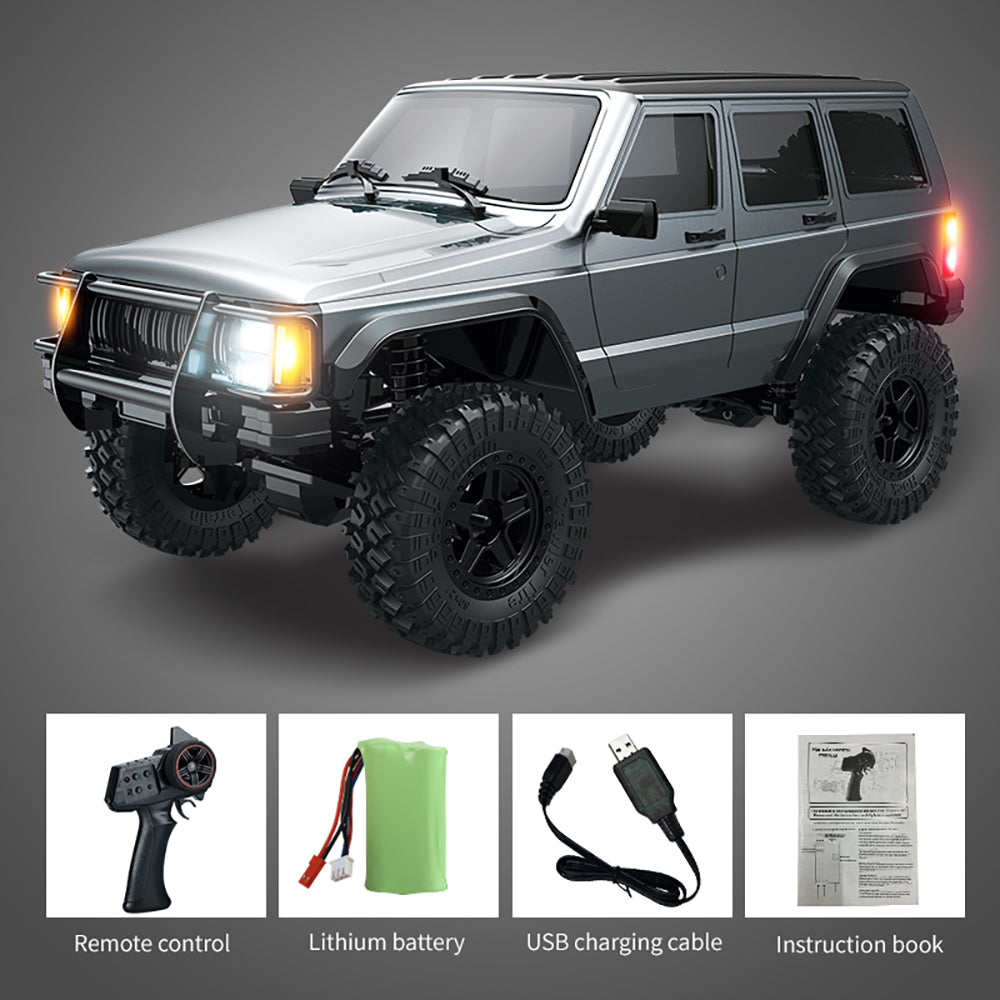 JJRC C8809 1/18 Scale 4WD RC Rock Crawler - Off Road Remote Control Truck Jeep Cherokee - Perfect for Outdoor Adventures, Backyard Crawling & Off-Road Racing
