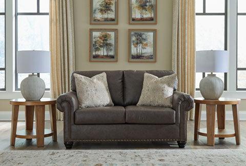 Roxmere Umber Loveseat 5550335 - Modern Two-Seater Sofa for Living Room, Perfect for Small Spaces & Cozy Home Decor