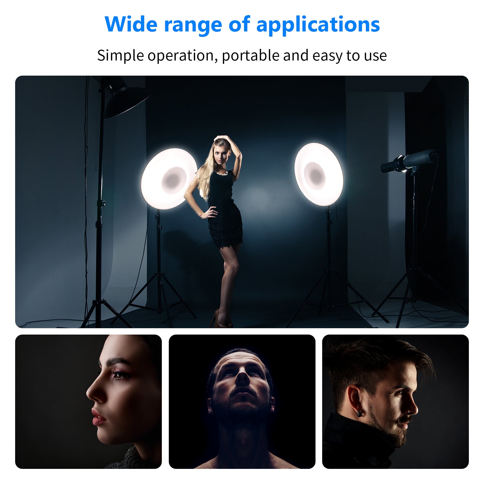 NEEWER Aluminum Standard Reflector Beauty Dish for Studio Photography - Professional Lighting Accessory for Portraits, Fashion & Product Shoots