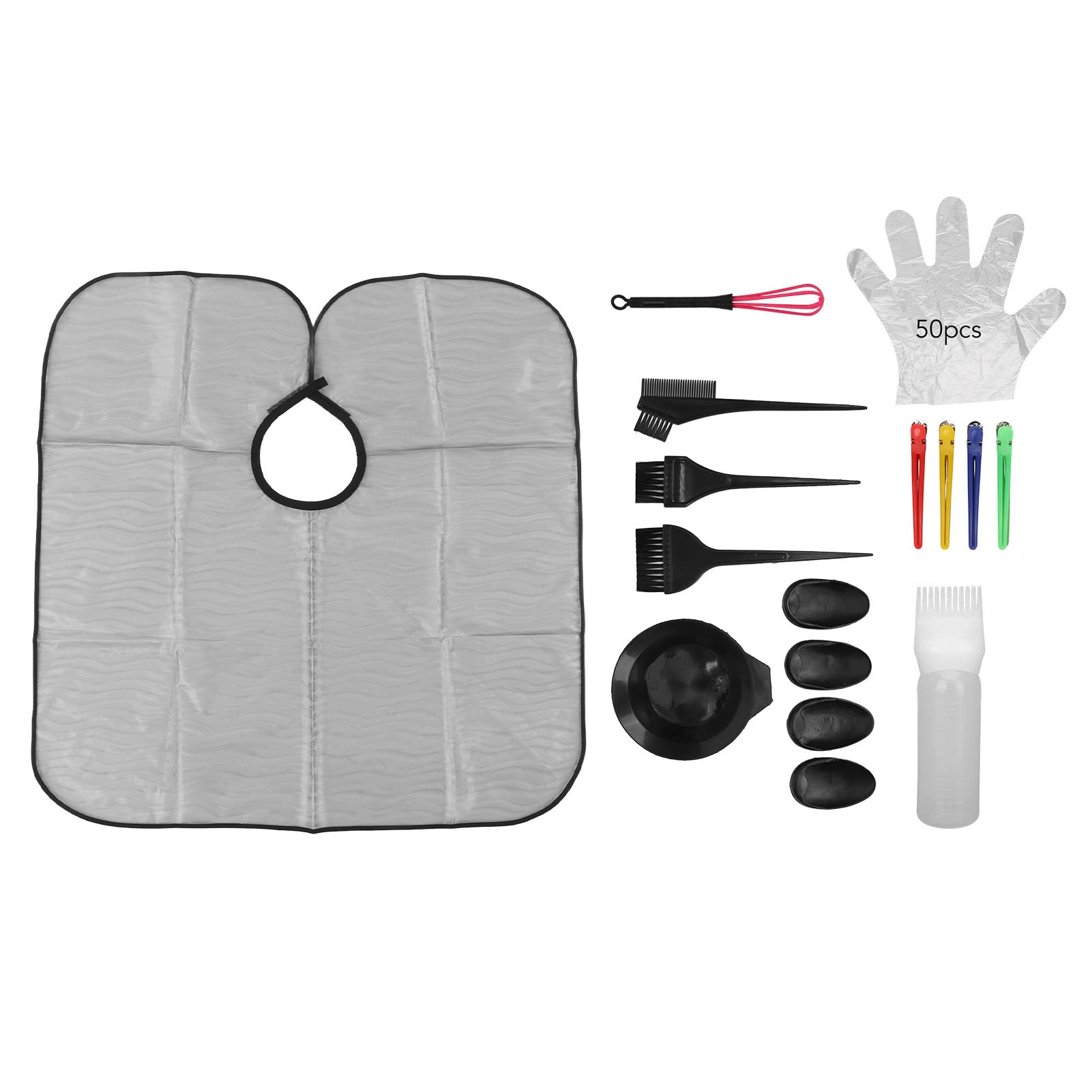 Professional Hair Dye Coloring Kit with Brush, Bowl & Gloves - At-Home & Salon Hair Coloring Tools for Women & Men | DIY Hair Dyeing & Styling Essentials