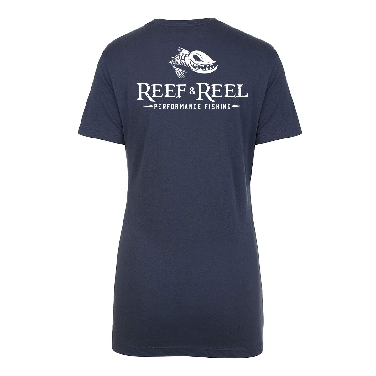 Reef & Reel Women's Tri-Blend Pocket Tee with Floating Fish Design - Perfect for Beach Outings, Fishing Trips & Casual Summer Wear