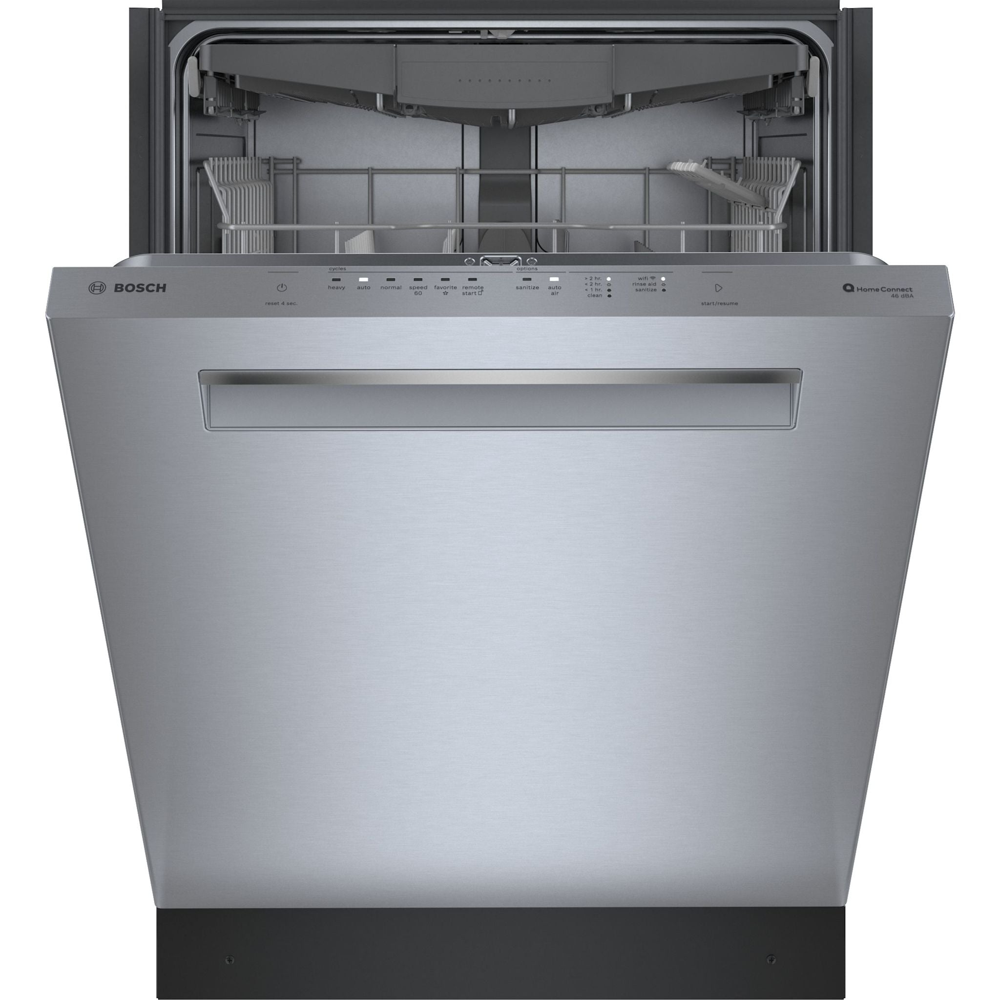 Bosch 300 Series Dishwasher (SHP55CM5N) - Stainless Steel Interior, 44 dBA Ultra-Quiet Operation, 16 Place Settings - Perfect for Large Families and Open-Concept Kitchens