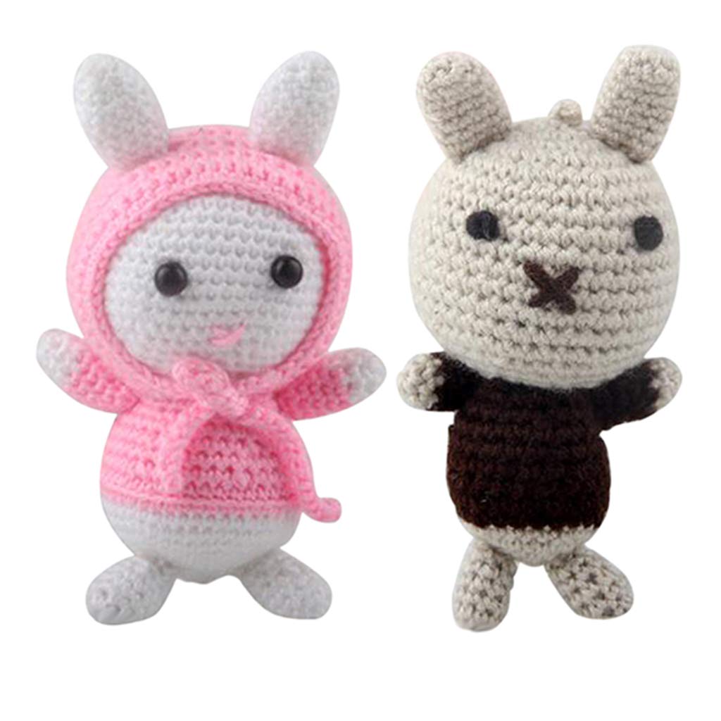 Harilla Rabbit Crochet Kit - DIY Stuffed Animal Making Kit with Yarn, Needles & Instructions | Perfect for Beginners, Gifts & Home Decor Crafts