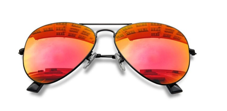 BCLEAR 1.56 Index Progressive Polarized Sunglasses with Red Mirrored Lenses - UV Protection for Driving, Fishing & Outdoor Activities