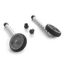 Invacare 5-Inch Fixed Wheels with Rear Glide for Walkers - Mobility Aid for Seniors & Disabled - Ideal for Indoor & Outdoor Use on Smooth Surfaces